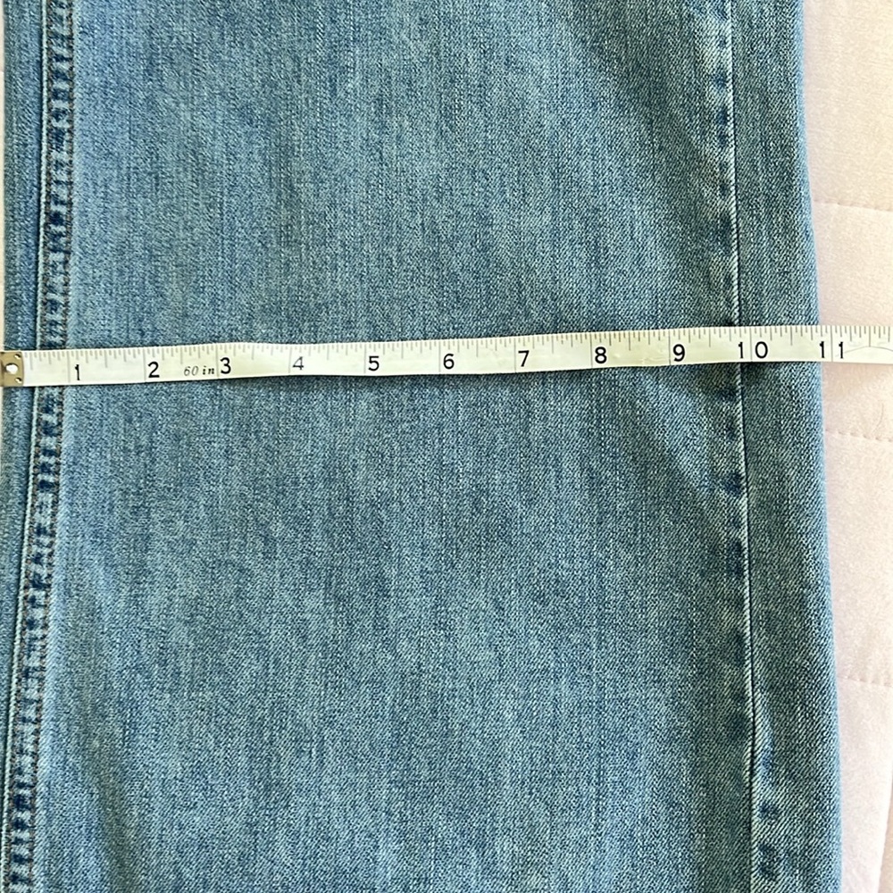 Zara Blue Flare Wide Leg Jeans - Picture 16 of 16
